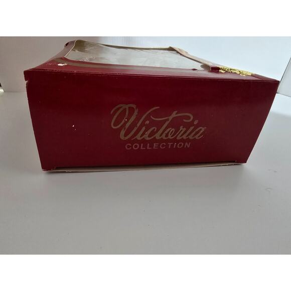 Victoria Collection Glass Pink Glitter Embossed Ornaments 4 Original Boxes (16) - Picture 4 of 9